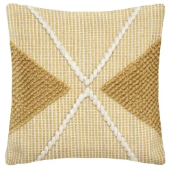 COUSSIN RECYCLE ROW OCRE 45X45CM