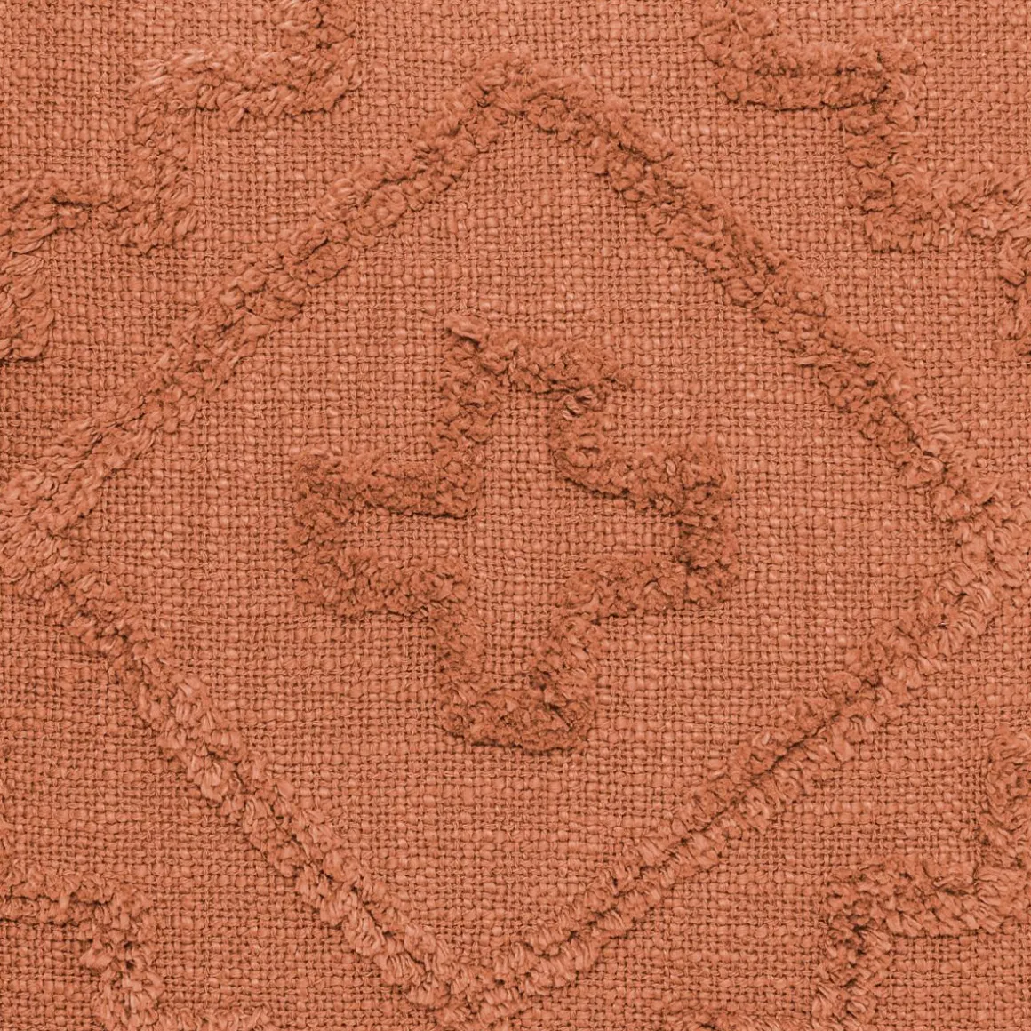 COUSSIN TUFTE INCA TERRACOTTA 40X40CM