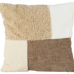 COUSSIN 45X45CM CHENILLE BI MATIERE