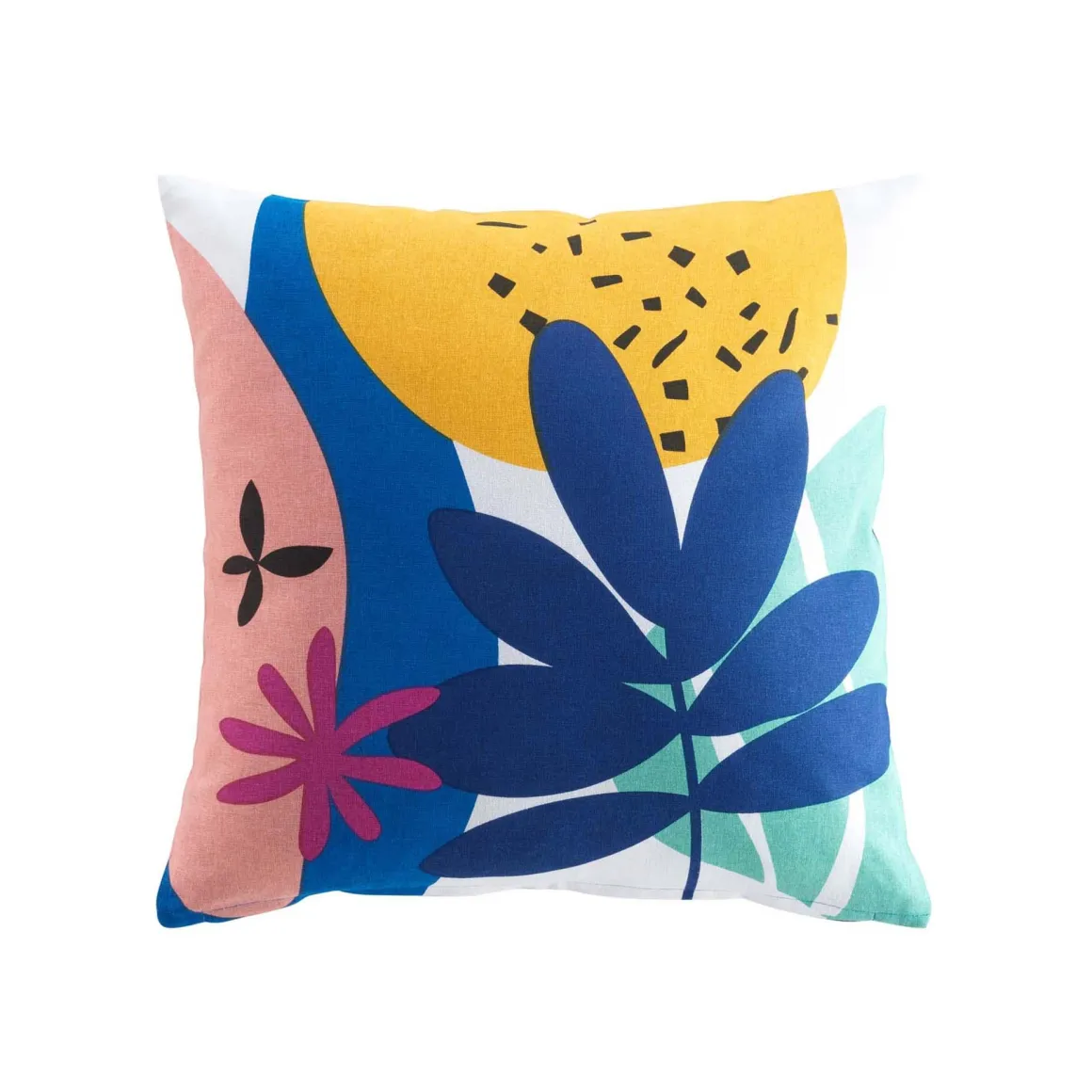 COUSSIN 45X45CM COTON IMPRIME PAPAYE