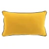 COUSSIN 30X50CM COTON LAVE LINETTE JAUNE