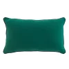 COUSSIN 30X50CM COTON LAVE LINETTE EMERAUDE