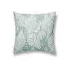 COUSSIN 40X40CM MOTIF FEUILLAGE VERT