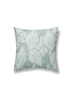 COUSSIN 40X40CM MOTIF FEUILLAGE VERT