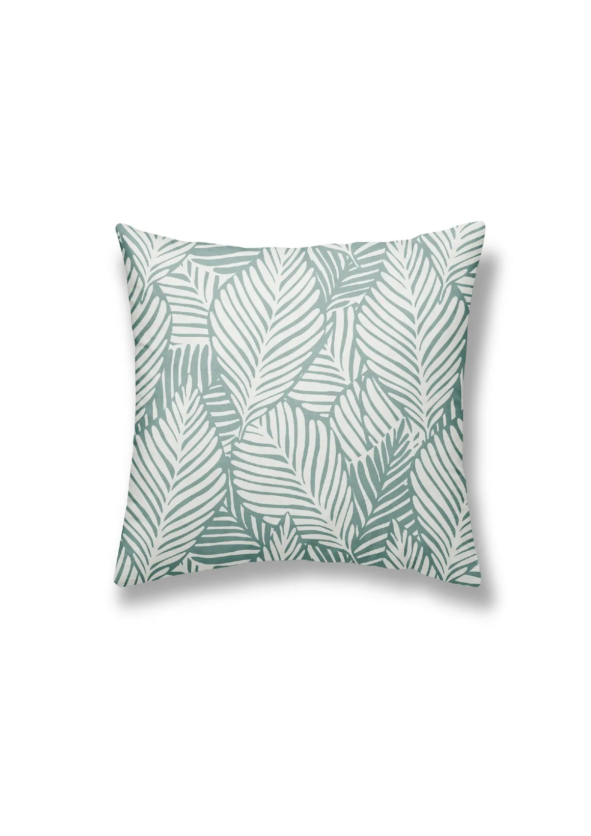 COUSSIN 40X40CM MOTIF FEUILLAGE VERT