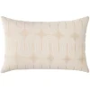 COUSSIN 40X60CM POLYCOTON IMP. METALLISE ONDINE BLANC