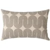 COUSSIN 40X60CM POLYCOTON IMPRIME METALLISE ONDINE NOIR