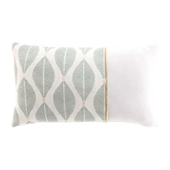COUSSIN 30X50CM POLYCOTON IMPRIME METALLISE MAHO SAUGE