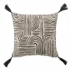 COUSSIN 45X45CM POLYCOTON IMPRIME PANDORE NOIR