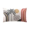 COUSSIN 30X50CM POLYCOTON IMPRIME ET JUTE COCOTIS