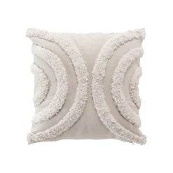 COUSSIN 40X40CM POLYCOTON TUFTE ZITA NATUREL