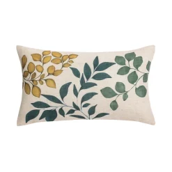 COUSSIN 30X50CM POLYESTER LIN IMPRIME ILONA DES PLACE