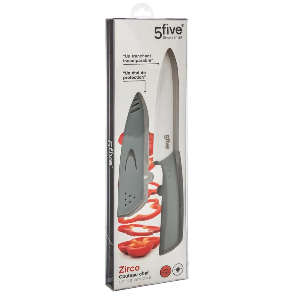 COUTEAU CHEF CERAMIQUE ZIRCO 15CM