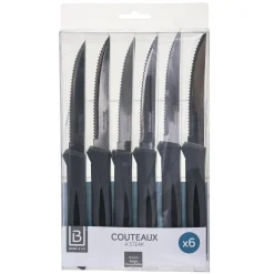 COUTEAUX A STEAK X6 PIECES DESIGN ESSENTIEL