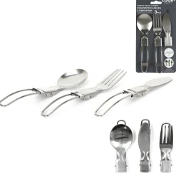 COUVERT PLIABLE A EMPORTER INOX X3 PIECES