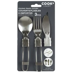 COUVERT PLIABLE A EMPORTER INOX X3 PIECES