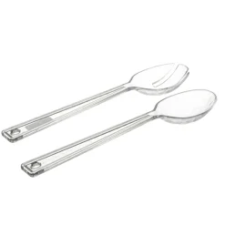 COUVERTS SALADE GREEN HARMONY X2 TRANSPARENT