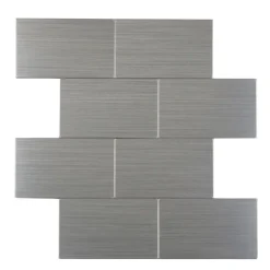 CREDENCE ADHESIVE X4 PIECES 25X25CM MURAL CAREO CHROME