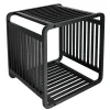 CUBE MALIN EMPILABLE BAMBOU NOIR