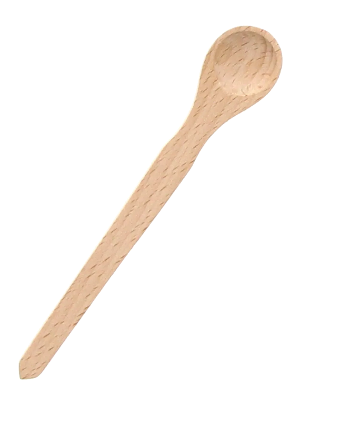 CUILLERE A MOUTARDE EN BOIS NATUREL 13CM
