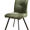 CYRIELLE CHAISE VERT PIEDS METAL NOIR UF885 09