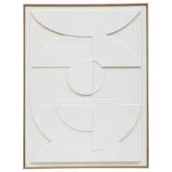 DECO MURALE 3D LOUNA BLANC 55X75CM