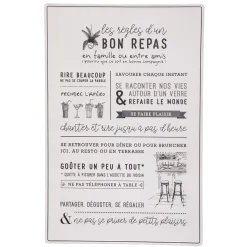 DECO MURALE METAL CITATION D.38X58CM