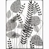 DECO MURALE METAL FEUILLES D.61X80CM