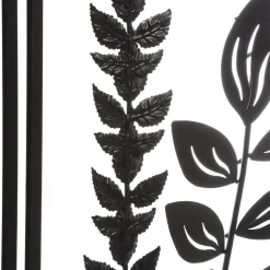 DECO MURALE METAL FEUILLE 40X40CM