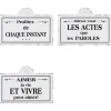 DECO MURALE PLAQUE PACO METAL D.25X18CM