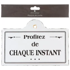 DECO MURALE PLAQUE PACO METAL D.25X18CM