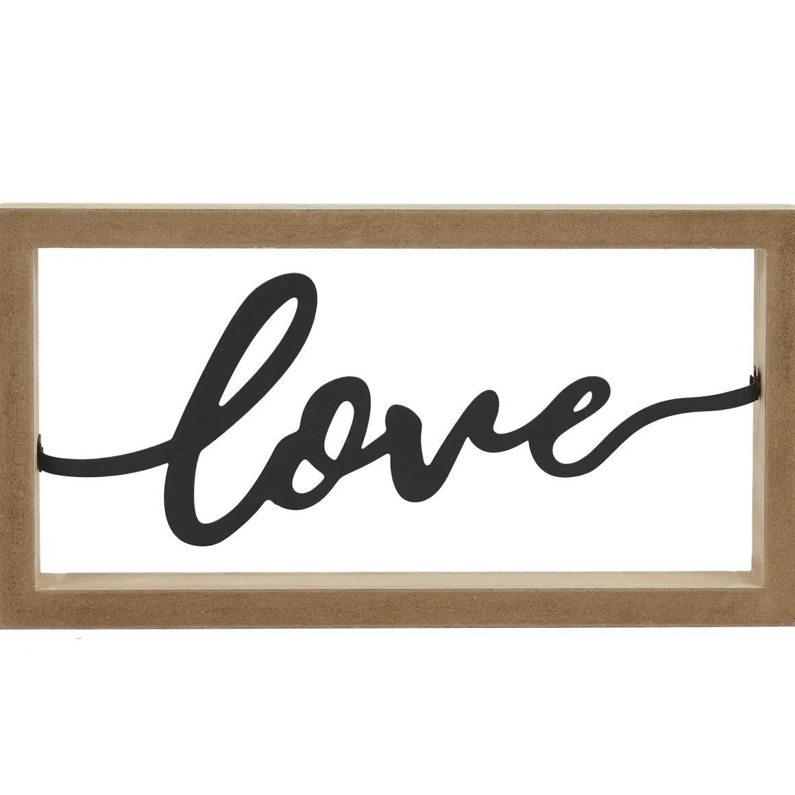 DECORATION MURALE LOVE CADRE 25X13CM