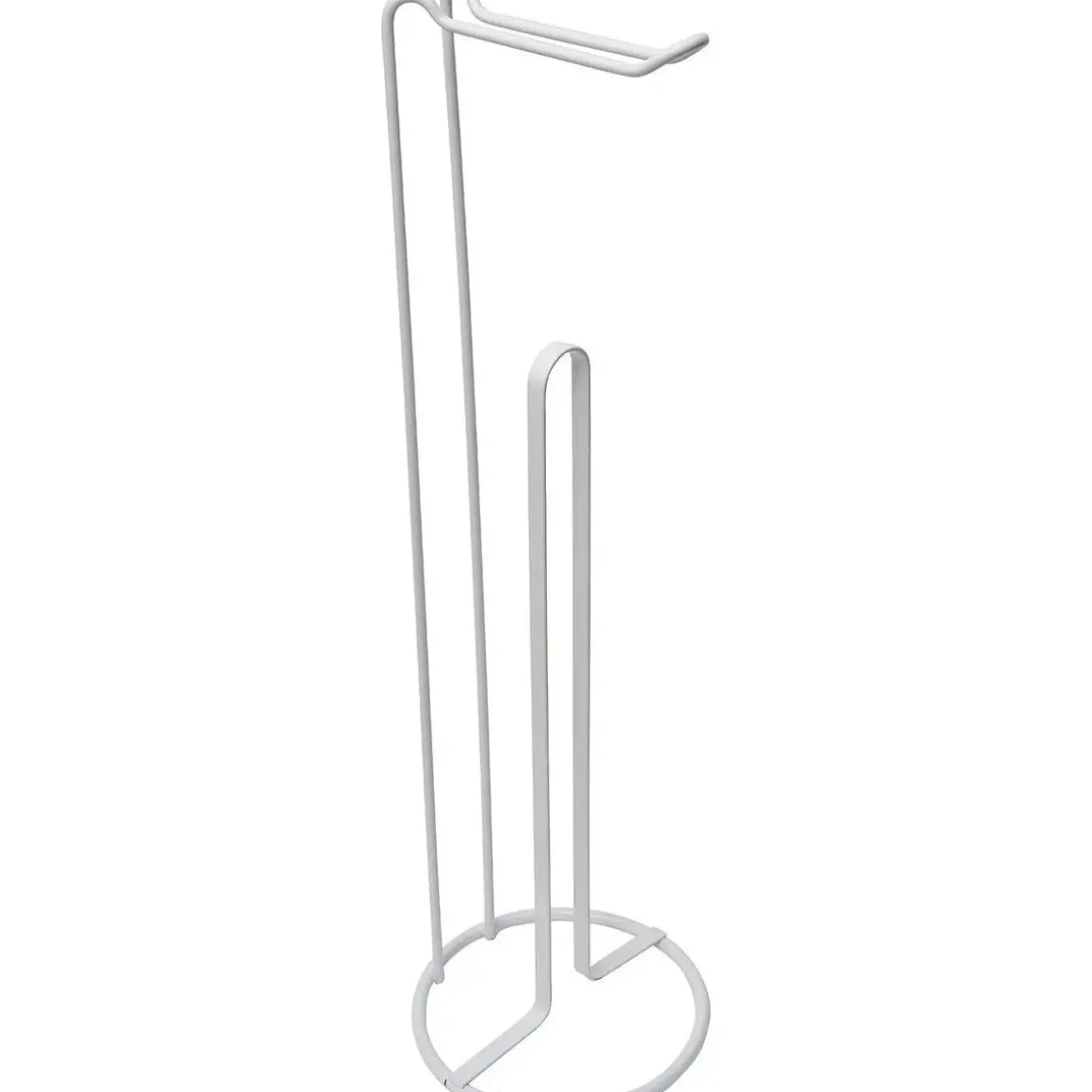 DEROULEUR ET RESERVE PAPIER WC METAL BLANC
