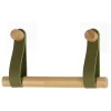 DEROULEUR PAPIER WC AVEC LANIERES KAKI BAMBOU