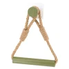 DEROULEUR PAPIER WC CORDE BAMBOU NATUREL VERT OLIVE