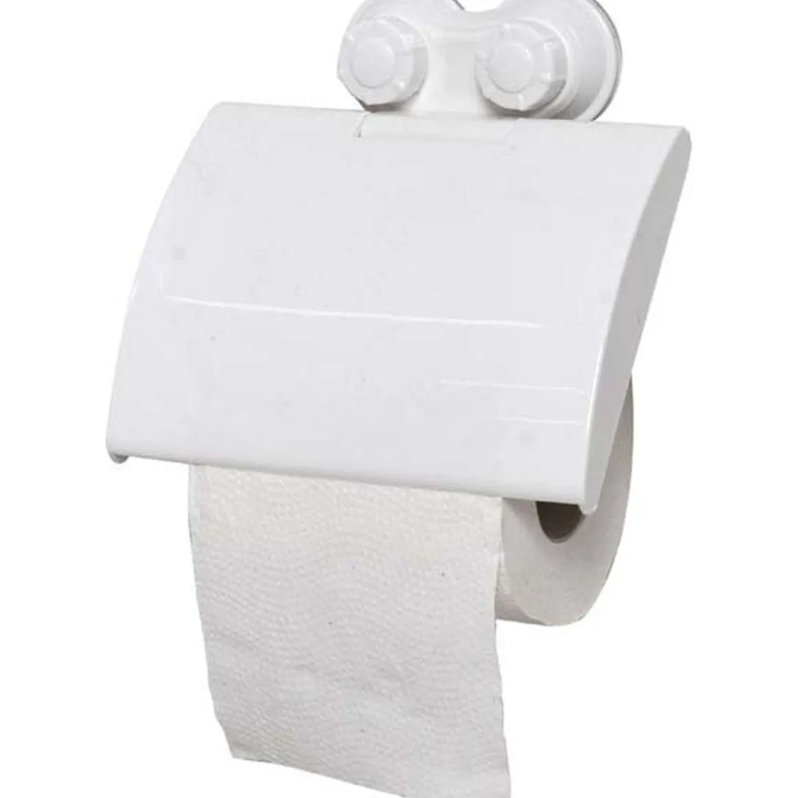 DEROULEUR PAPIER WC PP SUR VENTOUSES BLANC