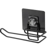 DEROULEUR WC METAL PEINT SUR CARTE ADHESIVE 3M NOIR MAT