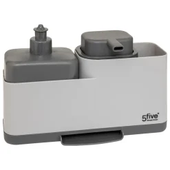DISTRIBUTEUR A SAVON AVEC ORGANISEUR EVIER NEO GRIS