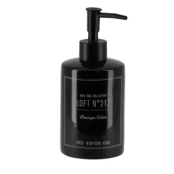 DISTRIBUTEUR A SAVON DOLOMITE ROND 320ML NEO RETRO NOIR