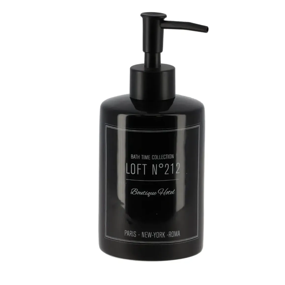 DISTRIBUTEUR A SAVON DOLOMITE ROND 320ML NEO RETRO NOIR