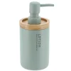 DISTRIBUTEUR A SAVON POLYRESINE 280ML VERT EUCALYPTUS BAMBOU
