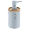 DISTRIBUTEUR A SAVON POLYRESINE 280ML BLEU CLAIR BAMBOU