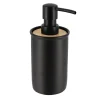 DISTRIBUTEUR A SAVON POLYRESINE BAMBOU 260ML NOIR