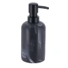 DISTRIBUTEUR A SAVON POLYRESINE 300ML NOIR MARBRE