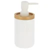 DISTRIBUTEUR A SAVON POLYRESINE 280ML BLANC BAMBOU