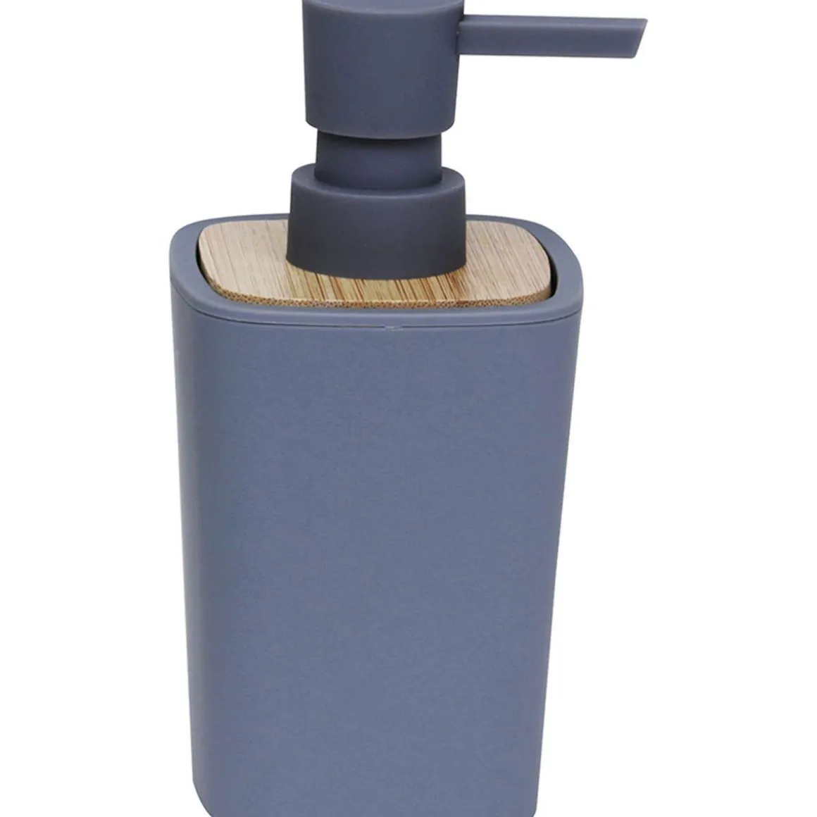 DISTRIBUTEUR A SAVON RUBBER ET ABS BAMBOU GRIS