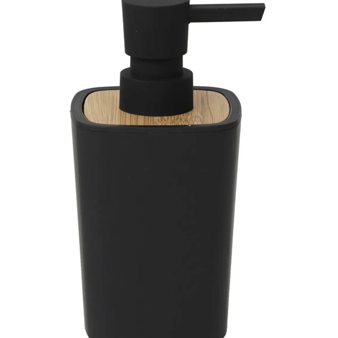 DISTRIBUTEUR A SAVON RUBBER ET ABS BAMBOU NOIR