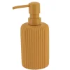 DISTRIBUTEUR A SAVON STRIE POLYRESINE 230ML MOUTARDE