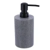 DISTRIBUTEUR A SAVON STRIE POLYRESINE 310ML GRIS