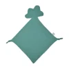 DOUDOU MOUCHOIR NUAGE GAZE DE COTON 30X46CM VERT FONCE
